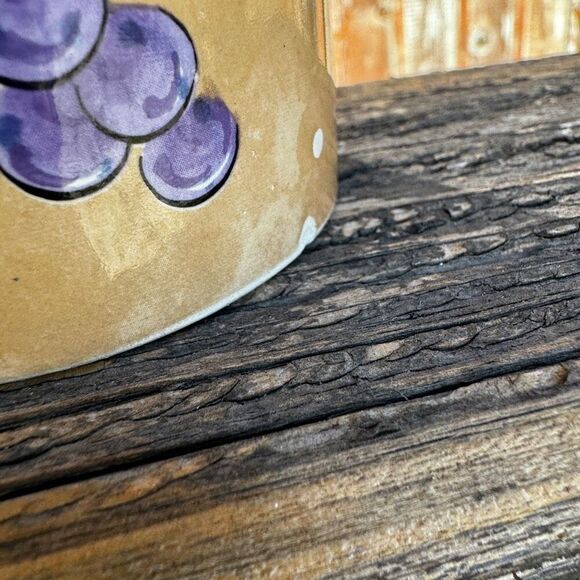 Bois‎ D'Arc Tutti Fruitti ESSEX COLLECTION Grapes Coffee Mug Cup Glass - Picture 7 of 11